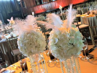 Gyönyörű selyemvirág dekoráció az esküvődre