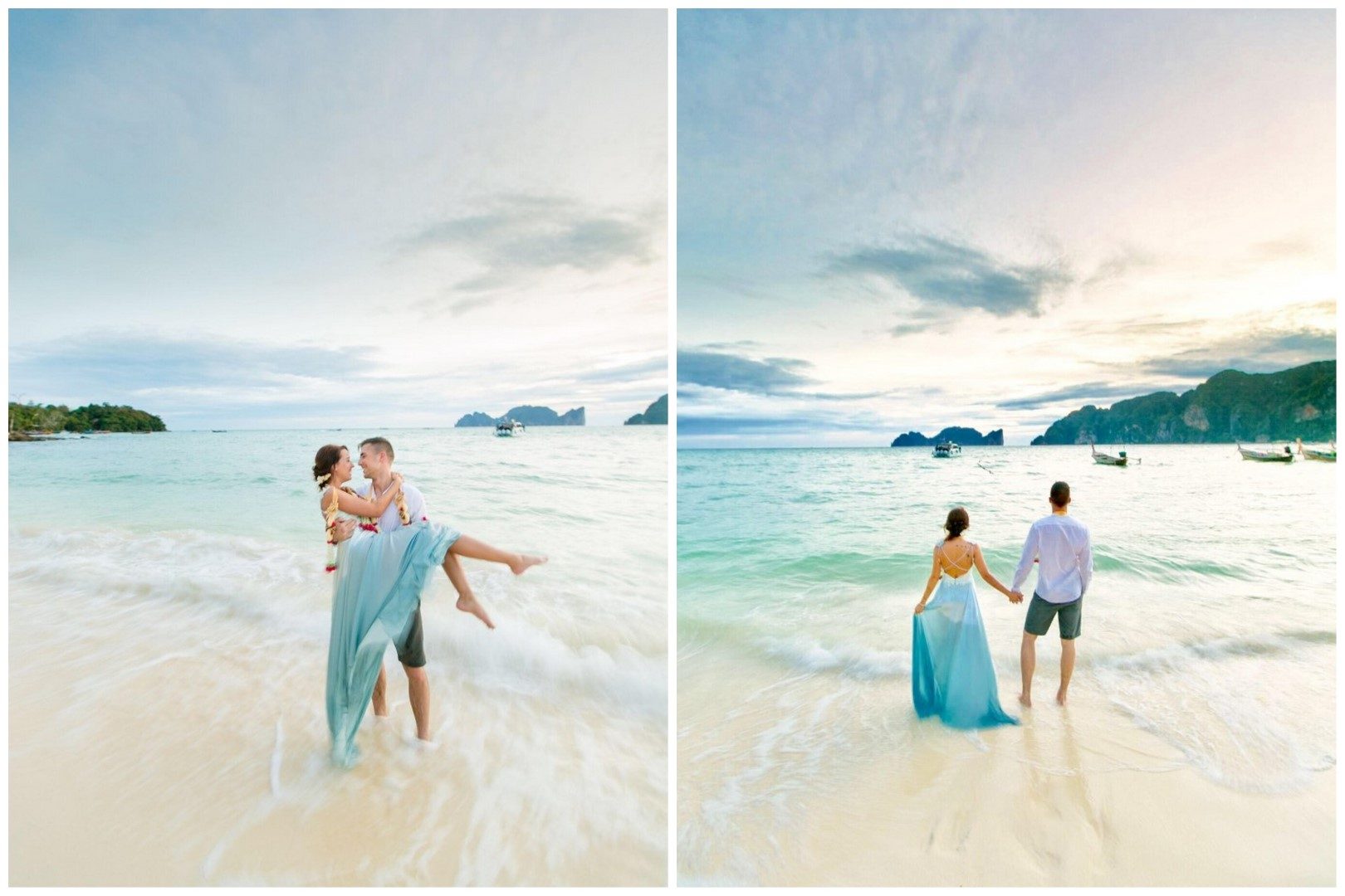 ,tengerparti esküvő,tengerpart,thailföld,thaiföldi esküvő,egzotikus esküvő,tengerparti esküvői ruha,daalarna,phi phi szigetek,